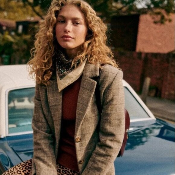 Sezane x Laura Brown Haby Jacket NWT 38 (6) - Picture 1 of 7
